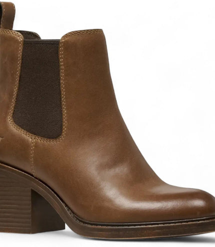 Windsorsmith Womens Tan Classic Leather Platform Ankle Chelsea Boots - Varsity