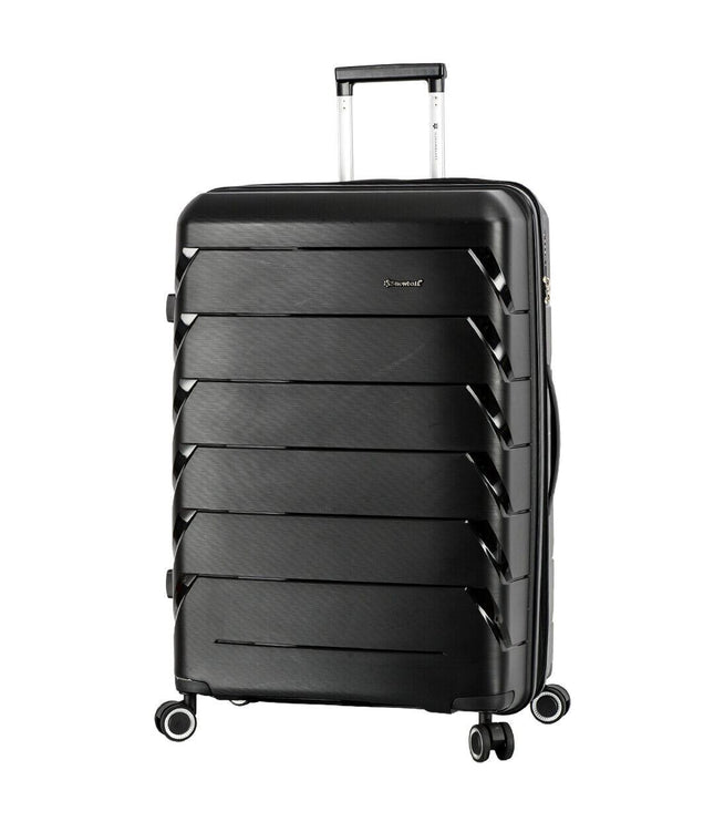 Cleckheaton Large Hard Shell Suitcase in Black