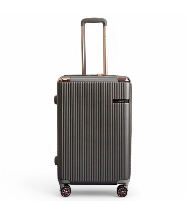 Cowra Medium Hard Shell Suitcase in Champagne ( Beige )