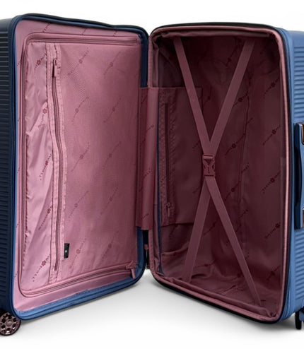Cowra Medium Hard Shell Suitcase in Navy Blue