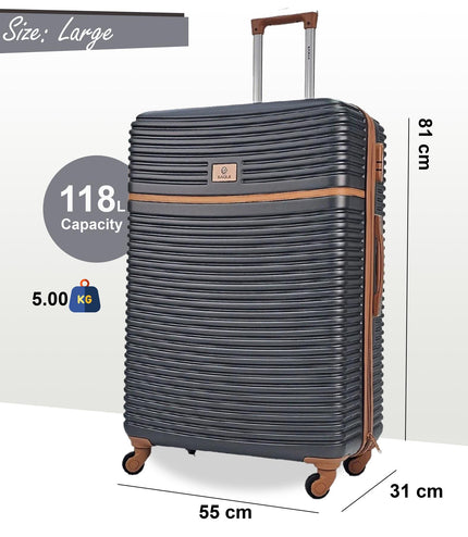 Caistor Large Hard Shell Suitcase in Grey