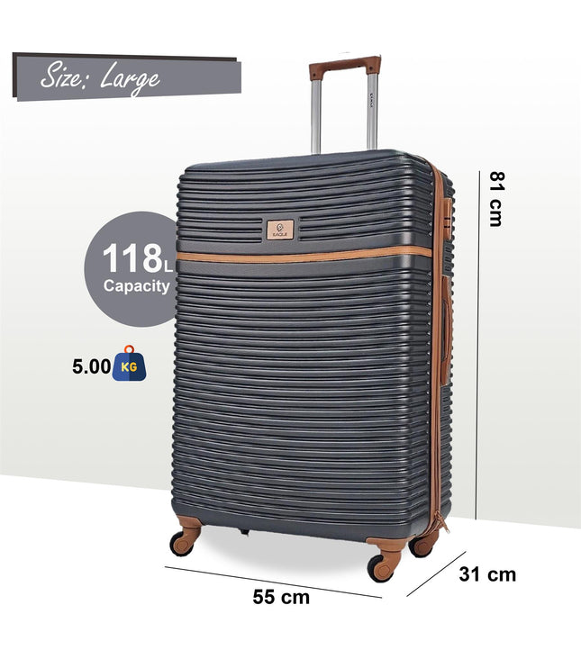 Caistor Large Hard Shell Suitcase in Grey