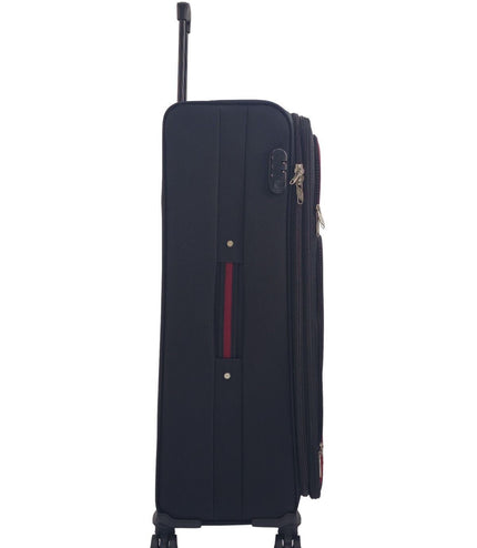 Arundel Large Soft Shell Suitcase in Black