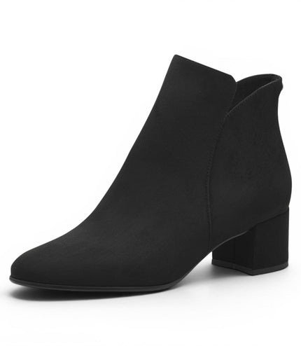 Tamaris Women's Black Faux Heeled Ankle Boots - 25354-43