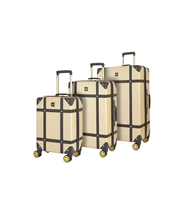 Alston Set of 3 Hard Shell Suitcase in Gold