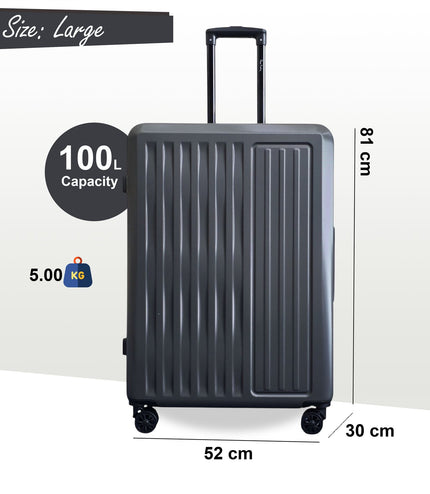 Croydon Large Hard Shell Suitcase in Grey