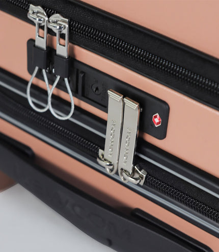 Durable EasyJet Ryanair 39 x 26 x 51.5 cm Pink Front Open Cabin Luggage Travel Suitcase