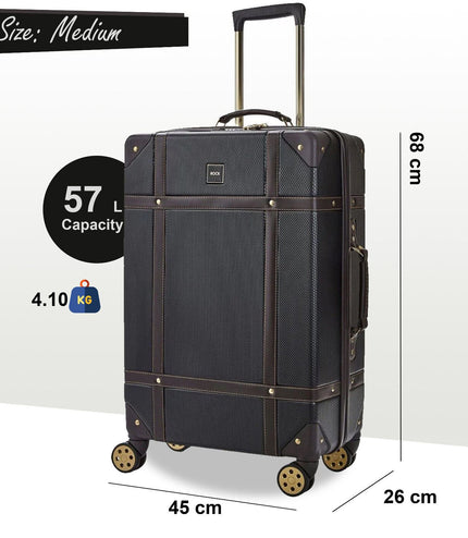 Alston Medium Hard Shell Suitcase in Black