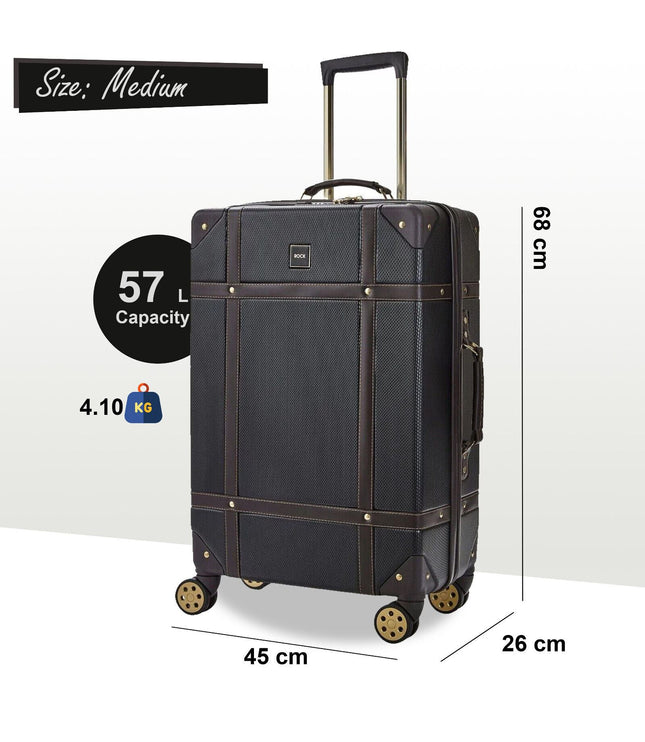 Alston Medium Hard Shell Suitcase in Black