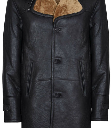 Mens Warm Shearling Sheepskin Coat-Cologne