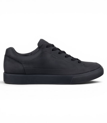 Ecco Men's Black Leather Waterproof Trainer Sneaker Shoes - Soft 10