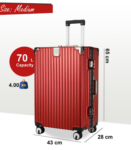 Airdrie Medium Hard Shell Suitcase in Red