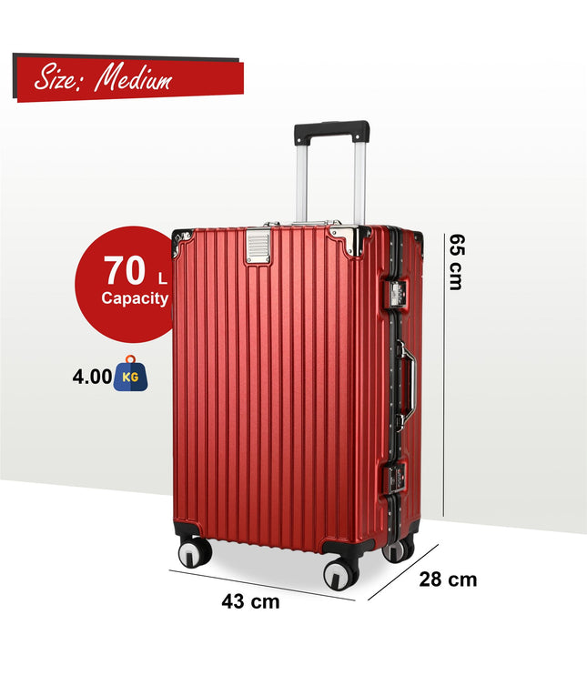 Airdrie Medium Hard Shell Suitcase in Red