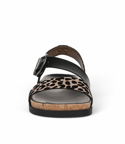 Blowfish Malibu Women's Leopard Brown Footbed Sandals - Lance
