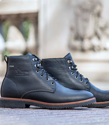 Panama Jack Men's Glasgow GTX C3 Black Waterproof Leather Ankle Boots