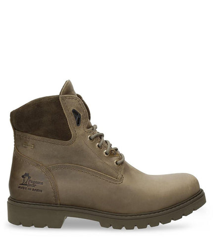 Panama Jack Men's Amur GTX C32 Khaki Waterproof Leather Ankle Boots