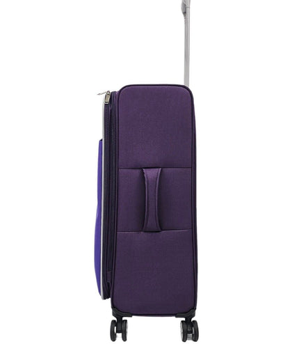 Beverley Medium Soft Shell Suitcase in Purple