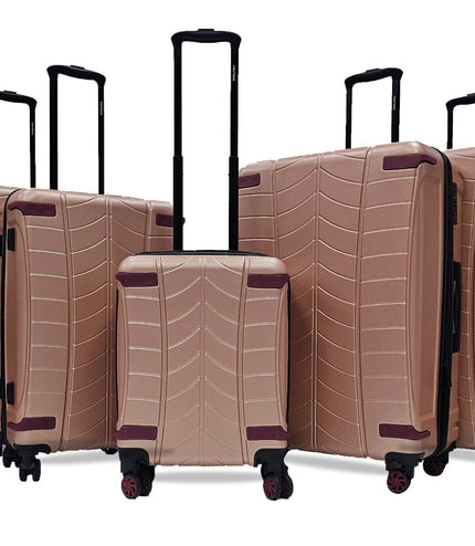 Chilton Set of 5 Hard Shell Suitcase in Rose Gold