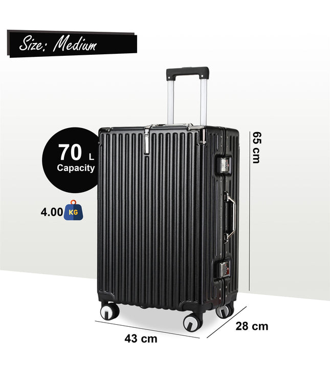 Airdrie Medium Hard Shell Suitcase in Black