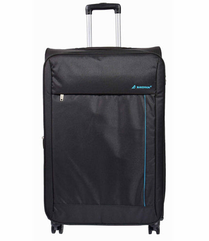 Clevedon Large Soft Shell Suitcase in Black