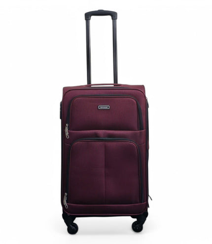 Tahara Medium Soft Shell Suitcase in Wine