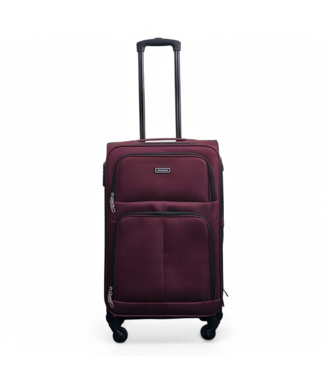 Tahara Medium Soft Shell Suitcase in Wine