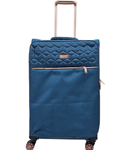 Bexley Medium Soft Shell Suitcase in Teal