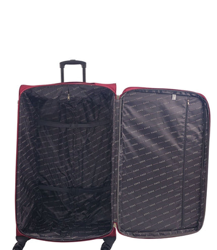 Arundel Extra Large Soft Shell Suitcase in Burgundy