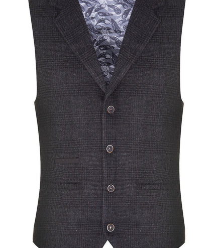 Mens Black 3 Piece Tweed Suit Peaky Blinders 1920s Gatsby Classic Tailored Fit