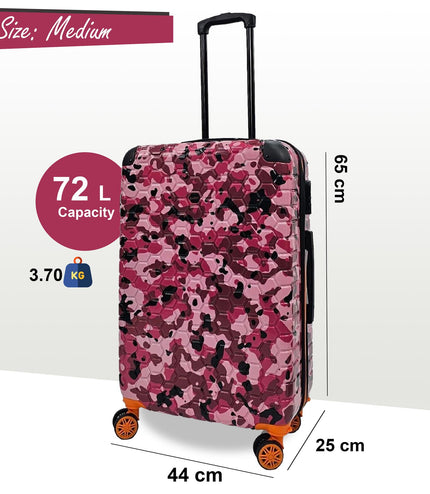 Brewood Medium Hard Shell Suitcase in Pink