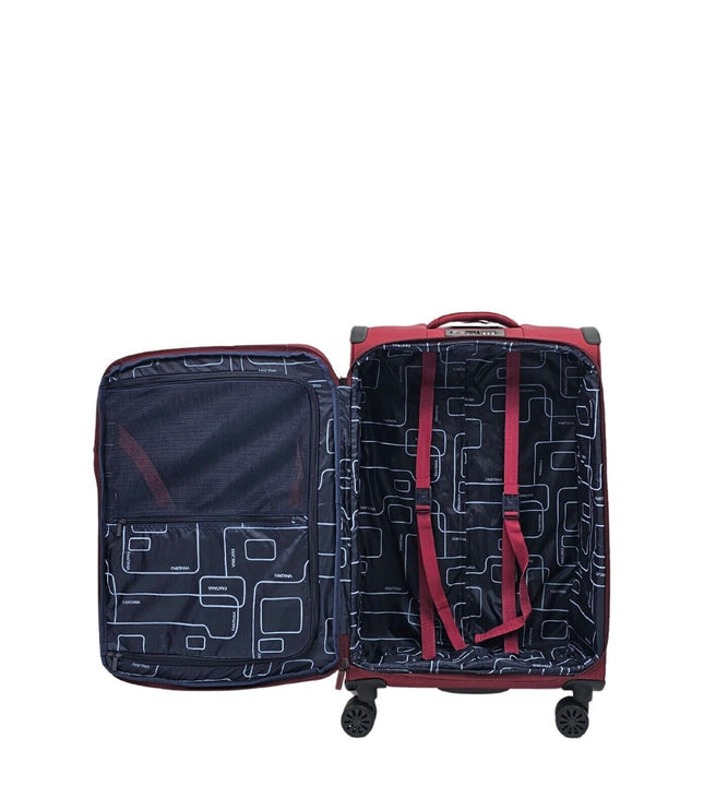 Bourne Cabin Soft Shell Suitcase in Burgundy