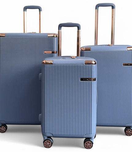 Cowra Set of 3 Hard Shell Suitcase in Blue