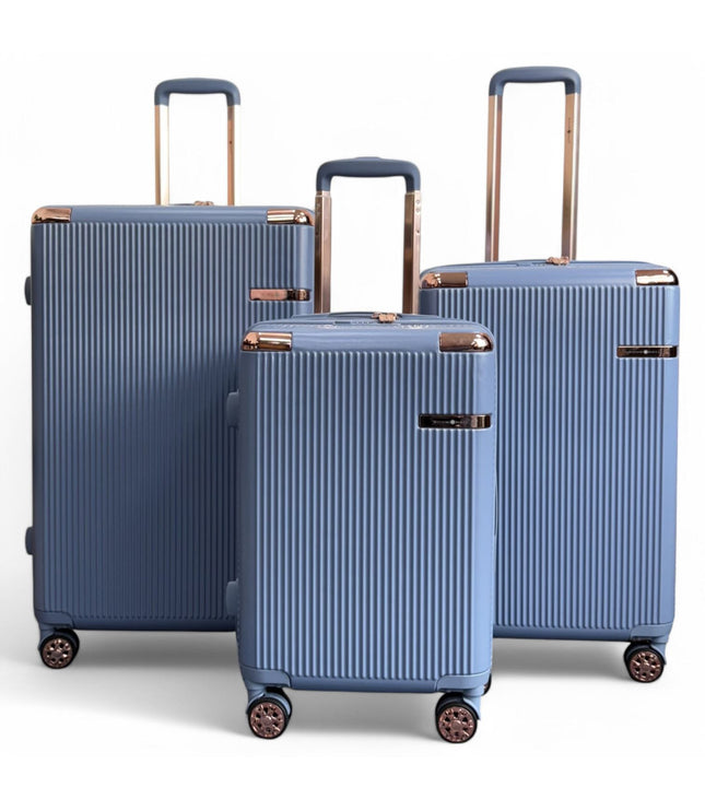 Cowra Set of 3 Hard Shell Suitcase in Blue