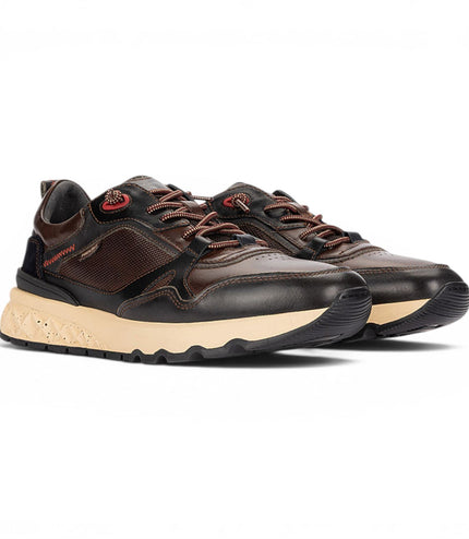 Pikolinos Men's Brown Leather Sneakers Slip-on Trainers Shoes - Aranda