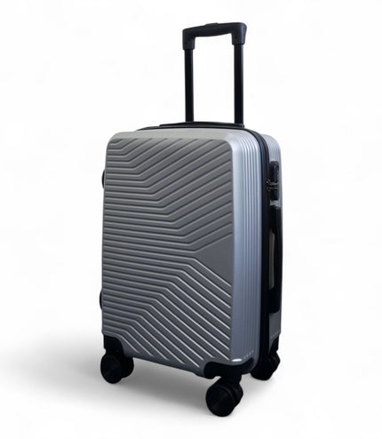 Junee Cabin Hard Shell Suitcase in Silver