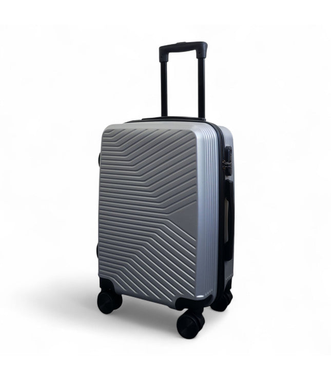Junee Cabin Hard Shell Suitcase in Silver