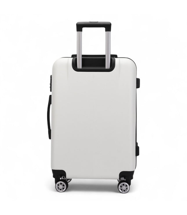 Calgary Large Hard Shell Suitcase in Cream White