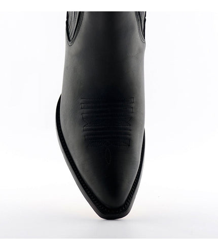 Grinders Unisex Black Western Ankle Boots - Maverick