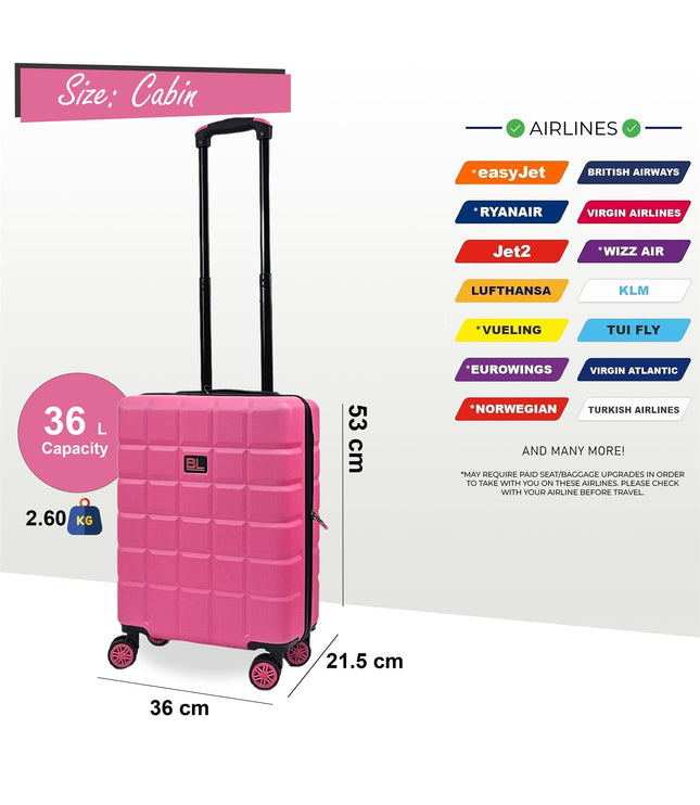Cotgrave Cabin Soft Shell Suitcase in Pink