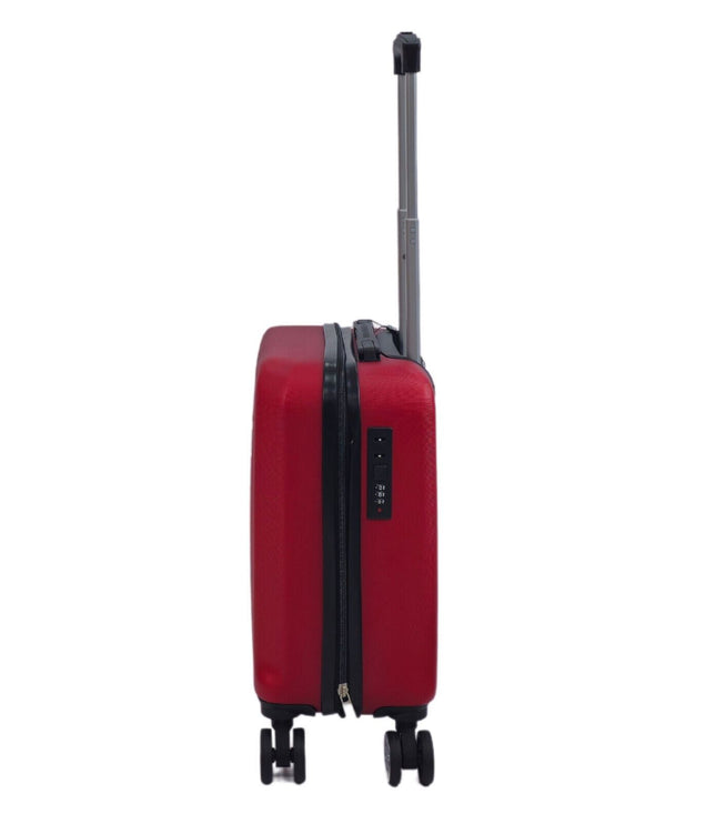 Alsager Underseat Hard Shell Suitcase in Burgundy
