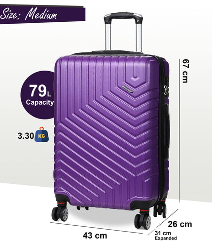 Bega Medium Hard Shell Suitcase in Purple