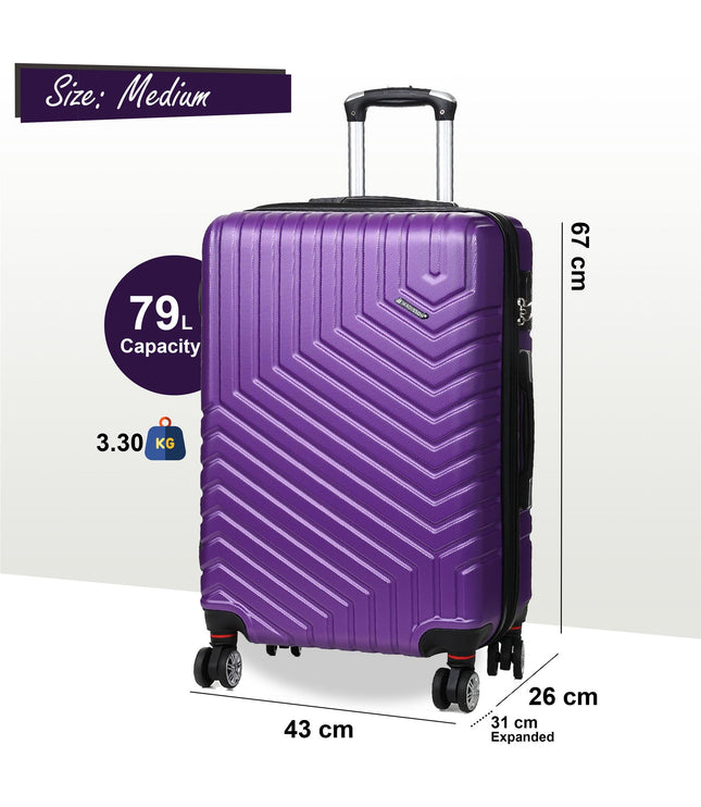Bega Medium Hard Shell Suitcase in Purple