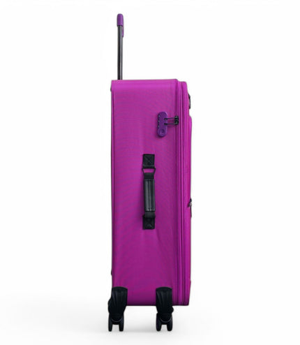 Handa Large Soft Shell Suitcase in Pink