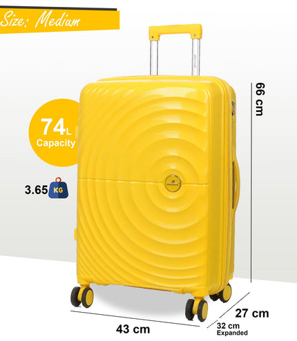Balranald Medium Hard Shell Suitcase in Yellow