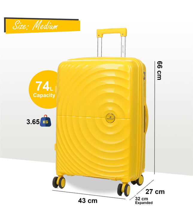 Balranald Medium Hard Shell Suitcase in Yellow