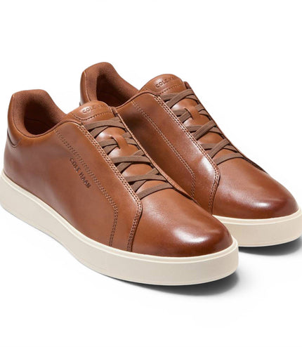 Cole Haan Men's GrandPro Luxe Mile Trainer Brown Suede Sneakers - C43941