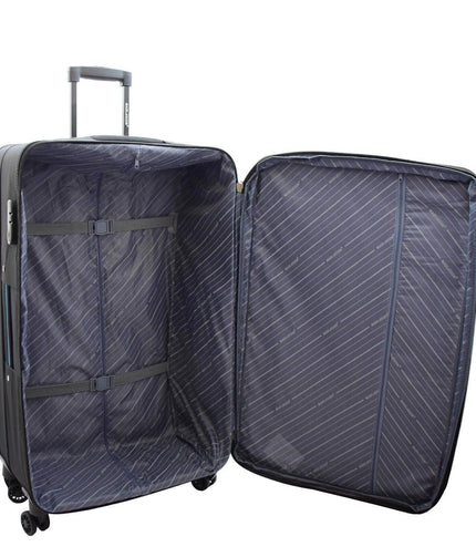 Cinderford Large Soft Shell Suitcase in Black