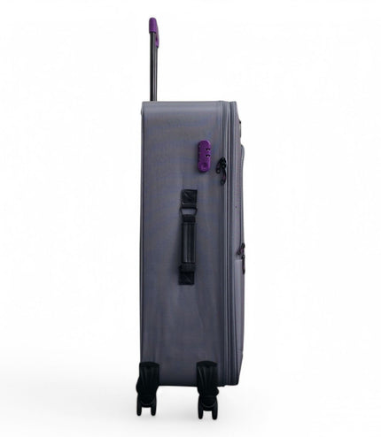 Handa Large Soft Shell Suitcase in Grey