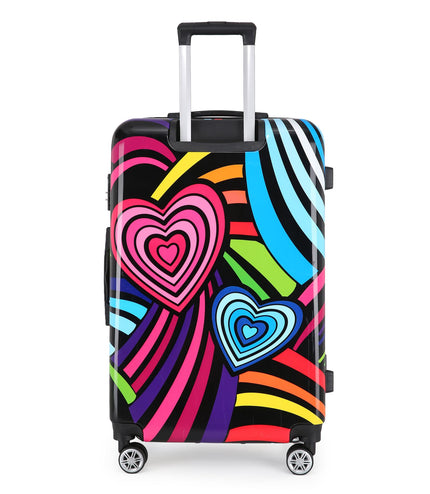 Congleton Large Hard Shell Suitcase in Hearts