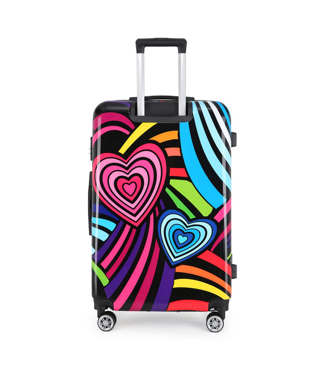 Congleton Large Hard Shell Suitcase in Hearts
